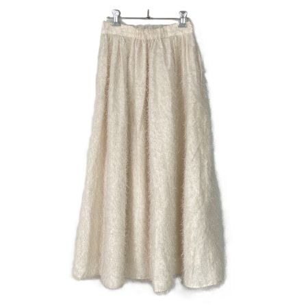 her lip to/ハーリップトゥ Shaggy Volume Skirt スカート ラメ入り SIZE M 1244304162 アイボリー レディース