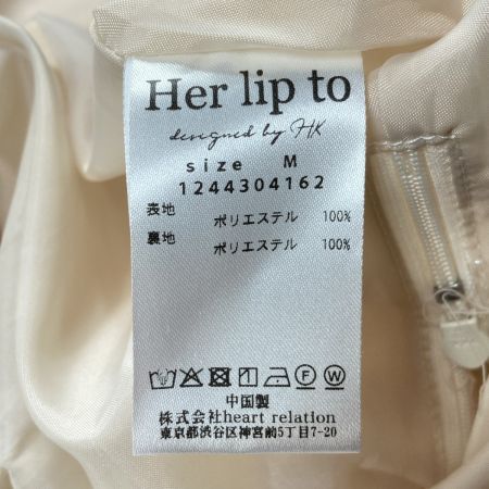 her lip to/ハーリップトゥ Shaggy Volume Skirt スカート ラメ入り SIZE M 1244304162 アイボリー レディース