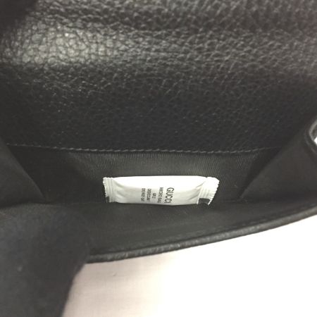  GUCCI グッチ 2つ折り財布 ディアマンテ レザー×キャンバス 箱付 143337 ブラック