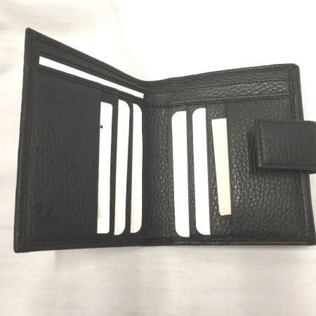  GUCCI グッチ 2つ折り財布 ディアマンテ レザー×キャンバス 箱付 143337 ブラック