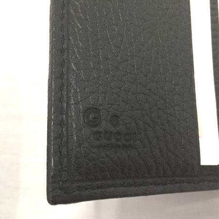  GUCCI グッチ 2つ折り財布 ディアマンテ レザー×キャンバス 箱付 143337 ブラック