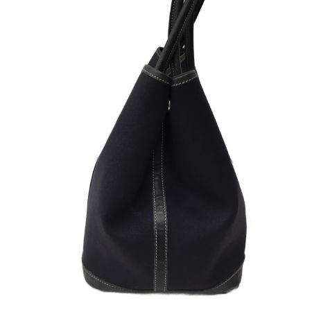  HERMES エルメス 36cm ガーデンパーティーPM キャンバス地 ネイビー