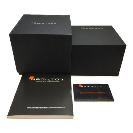 HAMILTON ハミルトン ジャズマスター クロノグラフ 腕時計メンズ H325960 ブラック