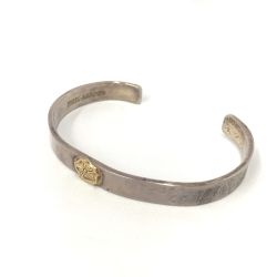 △△ FIRST ARROWS K18インディアンフラワー付 8mm プレーンバングル ファーストアローズ Cランク