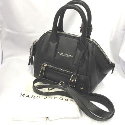 △△ MARC JACOBS マークジェイコブス インコグニートミニ バッグ ブラック Aランク