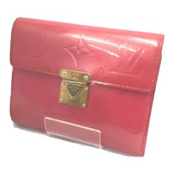 △△ LOUIS VUITTON ルイヴィトン 財布 ポルトフォイユ コアラ モノグラム ヴェルニ M91979 ピンク Bランク
