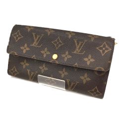 △△ LOUIS VUITTON ルイヴィトン モノグラム ポシェットポルトモネクレディ M61725 ブラウン Bランク