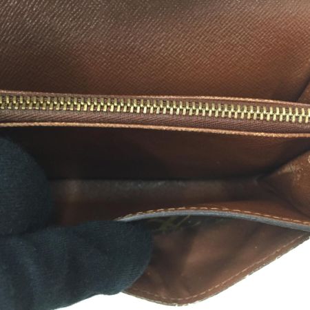  LOUIS VUITTON ルイヴィトン モノグラム ポシェットポルトモネクレディ M61725 ブラウン