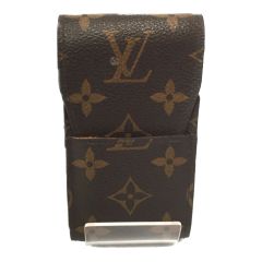  LOUIS VUITTON ルイヴィトン モノグラム シガレットケース イニシャル入 M63024 ブラウン Cランク