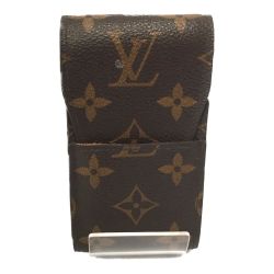 △△ LOUIS VUITTON ルイヴィトン モノグラム シガレットケース イニシャル入 M63024 ブラウン Cランク