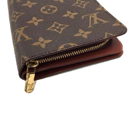 中古】 LOUIS VUITTON ルイヴィトン モノグラム ポルトパピエ・ジップ