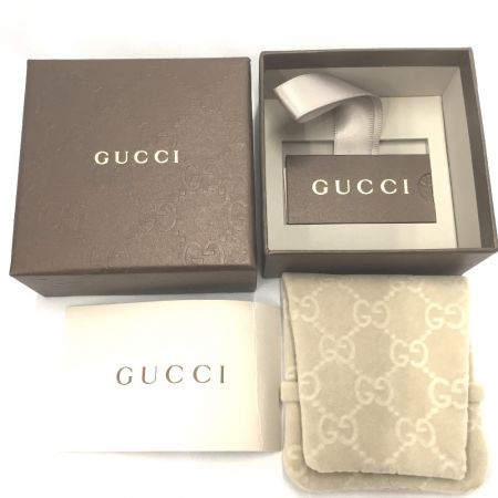  GUCCI グッチ ブレスレット  ディアマンテ柄 プレート付 喜平 シルバー