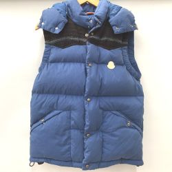 △△ MONCLER モンクレール ダウンベスト  RN116347 ブルー Bランク