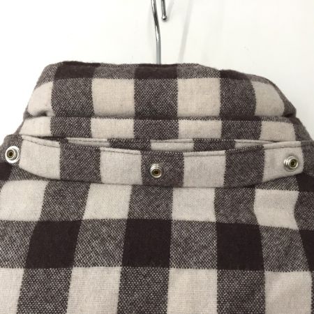  MONCLER モンクレール ダウンジャケット 0 Sサイズ チェック RN116347 ブラウン x ホワイト