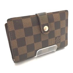 △△ LOUIS VUITTON ルイヴィトン ポルトフォイユ ヴィエノワ 二つ折り財布 ダミエ N61674 Bランク