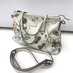 △△ GUCCI グッチ クリスナイトフローラ２Way ショルダーバッグ 353440 オフホワイト Bランク