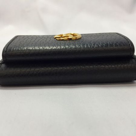  GUCCI グッチ GG プチマーモント3つ折り財布 レザー 523277 ブラック