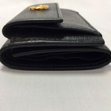  GUCCI グッチ GG プチマーモント3つ折り財布 レザー 523277 ブラック