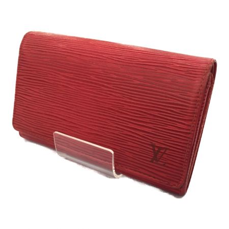  LOUIS VUITTON ルイヴィトン エピ ポルトモネ・ビエトレゾール M63507 レッド