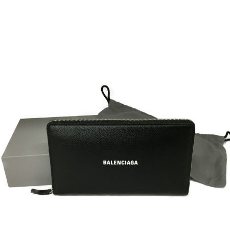  BALENCIAGA バレンシアガ ラウンドファスナー財布 594317 ブラック