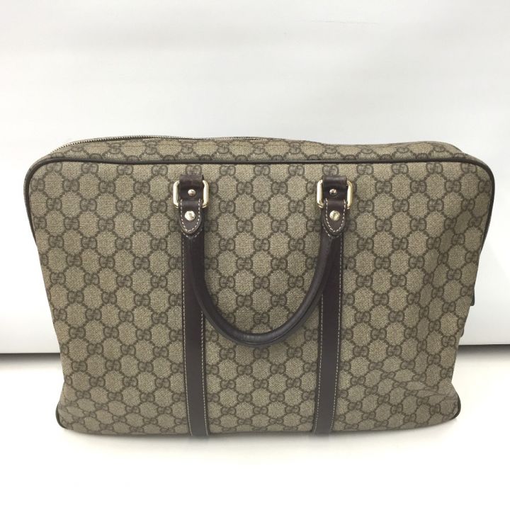 GUCCI グッチ ビジネスバッグ GGプラス スプリーム 201480 ベージュ｜中古｜なんでもリサイクルビッグバン