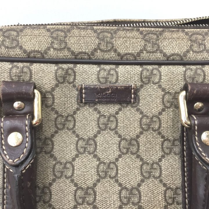 GUCCI グッチ ビジネスバッグ GGプラス スプリーム 201480 ベージュ｜中古｜なんでもリサイクルビッグバン