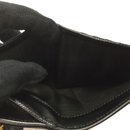  PRADA プラダ SAFFIANO METAL サフィアーノ 財布 1MH523 ブラック