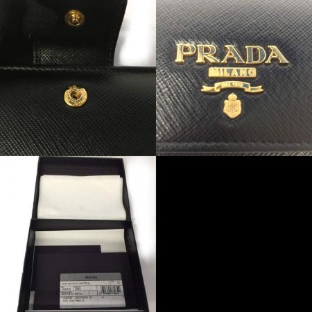  PRADA プラダ SAFFIANO METAL サフィアーノ 財布 1MH523 ブラック