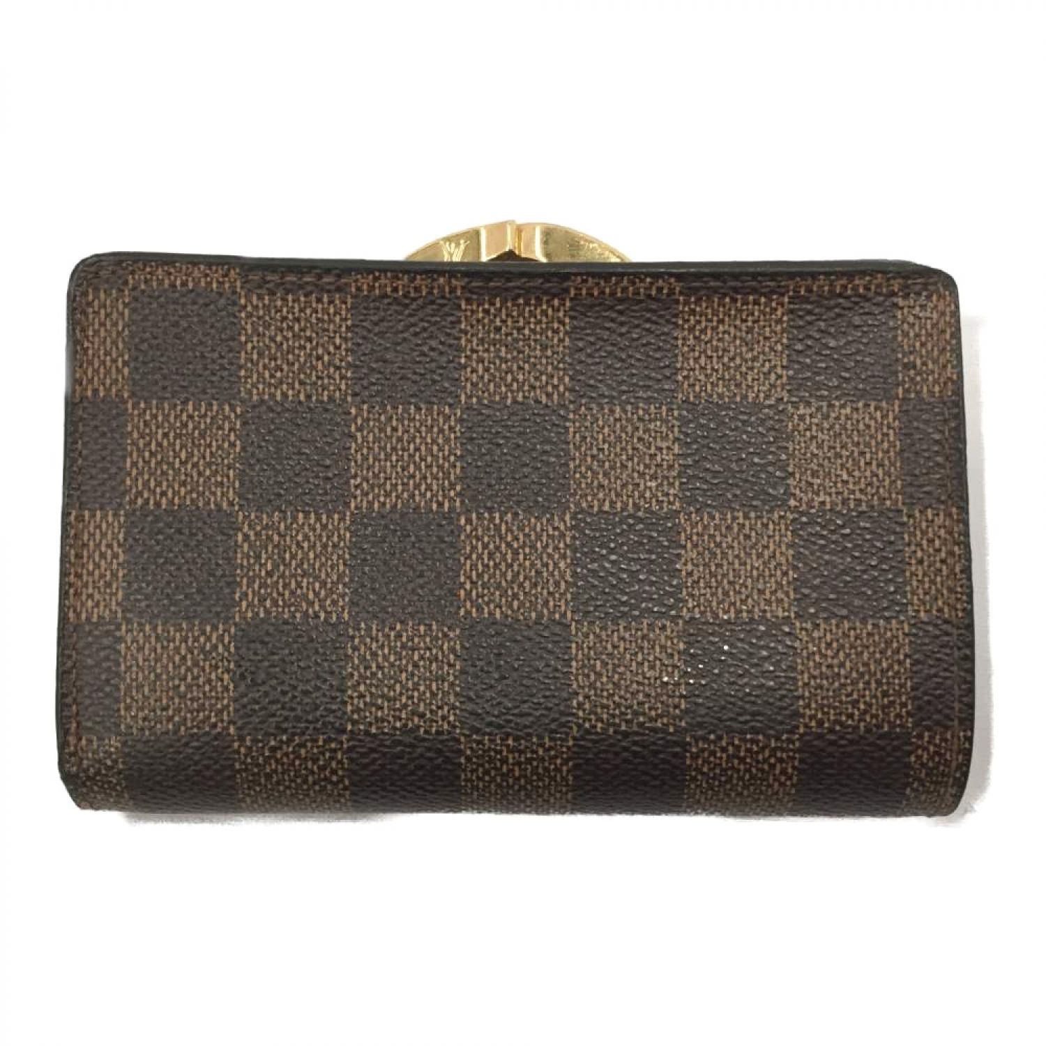 中古】 LOUIS VUITTON ルイヴィトン 財布 ダミエ ポルトフォイユ