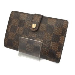 △△ LOUIS VUITTON ルイヴィトン 財布 ダミエ ポルトフォイユ ヴィエノワ N61674 ブラウン Bランク