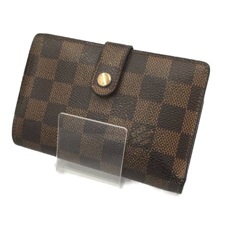  LOUIS VUITTON ルイヴィトン 財布 ダミエ ポルトフォイユ ヴィエノワ N61674 ブラウン