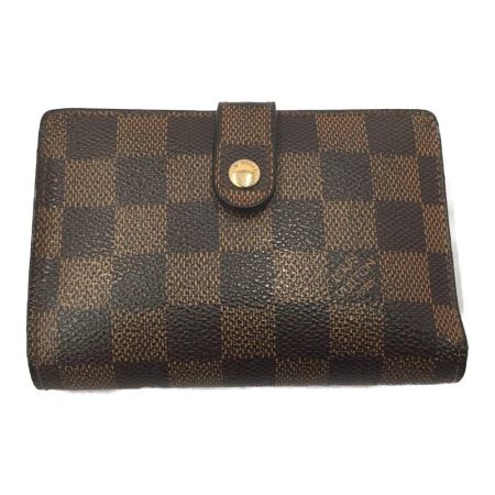  LOUIS VUITTON ルイヴィトン 財布 ダミエ ポルトフォイユ ヴィエノワ N61674 ブラウン