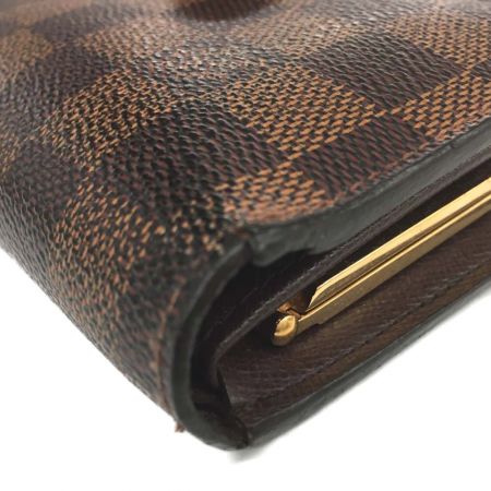  LOUIS VUITTON ルイヴィトン 財布 ダミエ ポルトフォイユ ヴィエノワ N61674 ブラウン