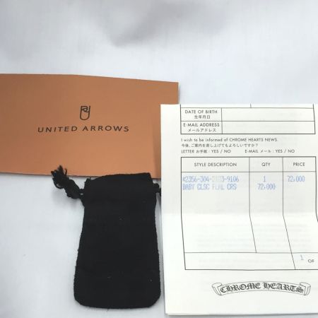  CHROME HEARTS クロムハーツ 12号 指輪 インボイス付 ﾍﾞｲﾋﾞｰ ｸﾗｼｯｸ ﾌﾛｰﾗﾙｸﾛｽ シルバー