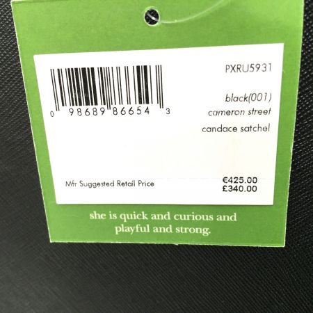  Kate Spade ケイトスペード 2way ハンドバッグ CAMERON STREET PXRU5931 ブラック