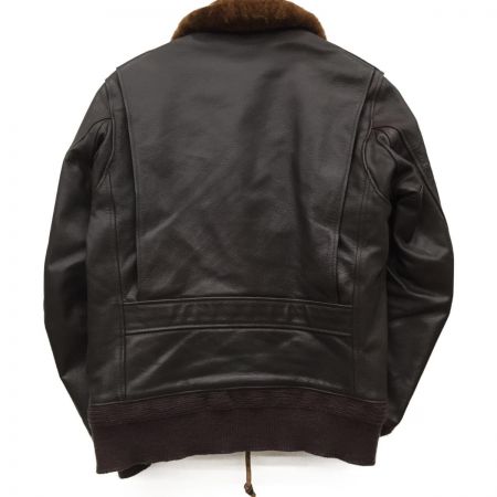  COLIMBO コリンボ レザーフライトジャケット ファスナー破損 4110 ブラウン