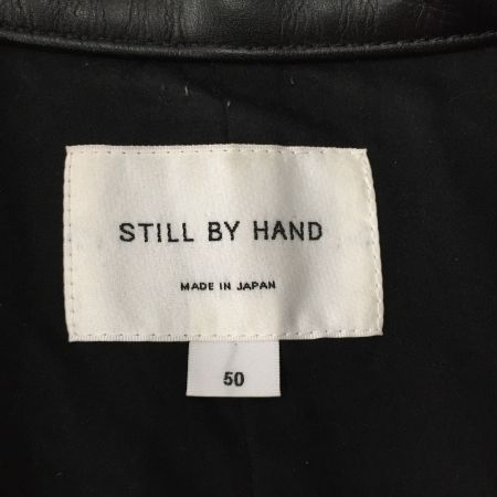  STILL BY HANDE スティルバイハンド セミシングルレザージャケット LE0193 SIZE50  ブラック