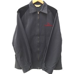 △△ TENDERLOIN テンダーロイン スイングトップ風ブルゾン チェーンロゴ 刺繍 42 グレー Bランク