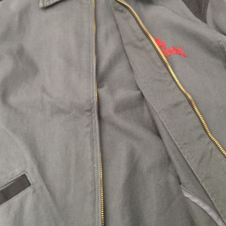  TENDERLOIN テンダーロイン スイングトップ風ブルゾン チェーンロゴ 刺繍 42 グレー