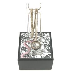 △△ GUCCI グッチ ネックレス インターロッキング ギョーシェ ダブルG Cランク