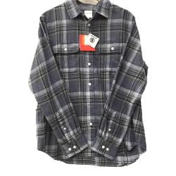 △△ THE NORTH FACE ザノースフェイス チェックシャツ NR61607 グレー Sランク
