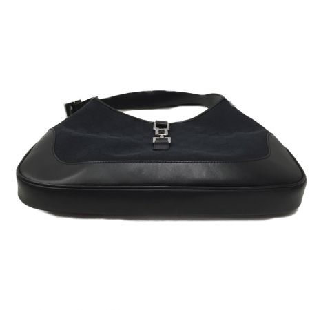  GUCCI グッチ ジャッキーワンショルダー GGキャンバス×レザー 00963 ブラック