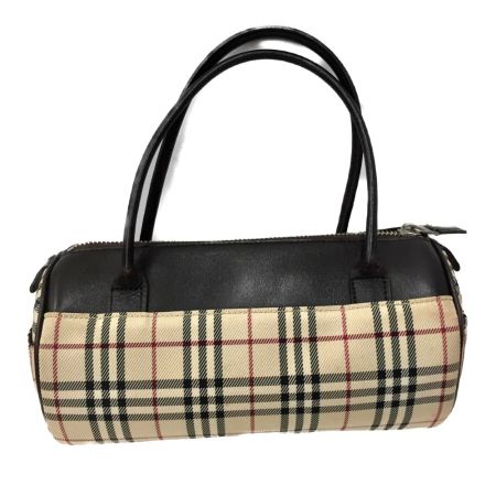  BURBERRY バーバリー ノバチェック ミニボストン ベージュ