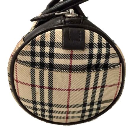  BURBERRY バーバリー ノバチェック ミニボストン ベージュ