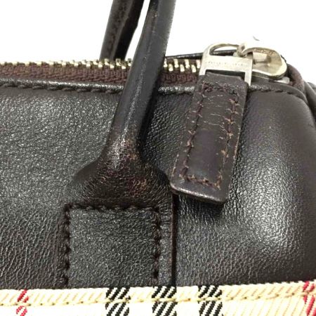  BURBERRY バーバリー ノバチェック ミニボストン ベージュ