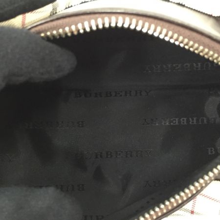  BURBERRY バーバリー ノバチェック ミニボストン ベージュ