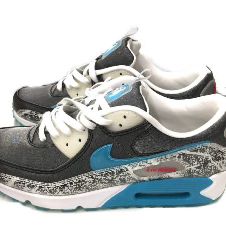  NIKE ナイキ W Air Max 90 SE 28.5cm スニーカー DD5483-010 グレー x スカイブルー