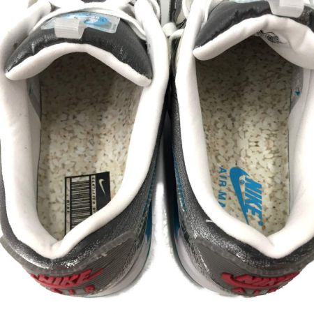  NIKE ナイキ W Air Max 90 SE 28.5cm スニーカー DD5483-010 グレー x スカイブルー