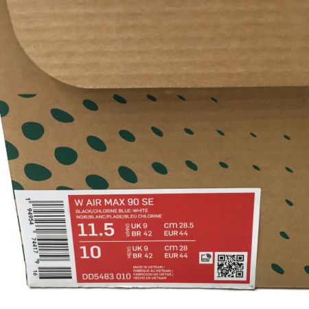 NIKE ナイキ W Air Max 90 SE 28.5cm スニーカー DD5483-010 グレー x スカイブルー