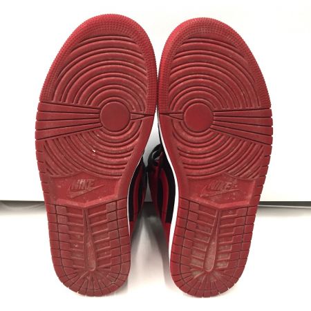  NIKE ナイキ AIR JORDAN 1 MID 27cm スニーカー 554724-074 レッド x ブラック
